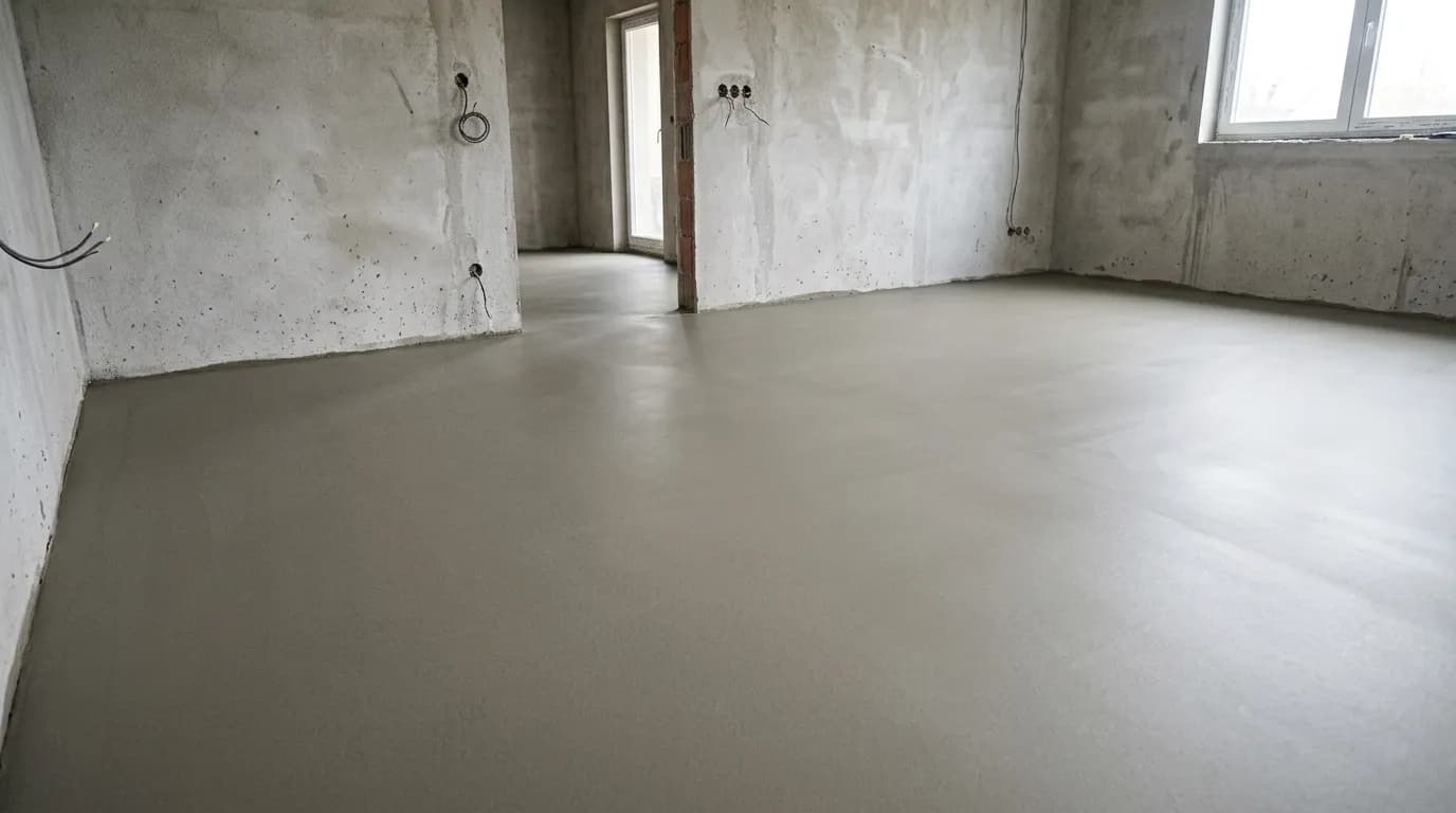 Esztrich betonozás — Vmarket Építészet